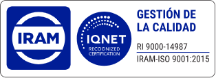 Sello de Certificación IRAM e IQNET - Gestión de la Calidad ISO 9001:2015